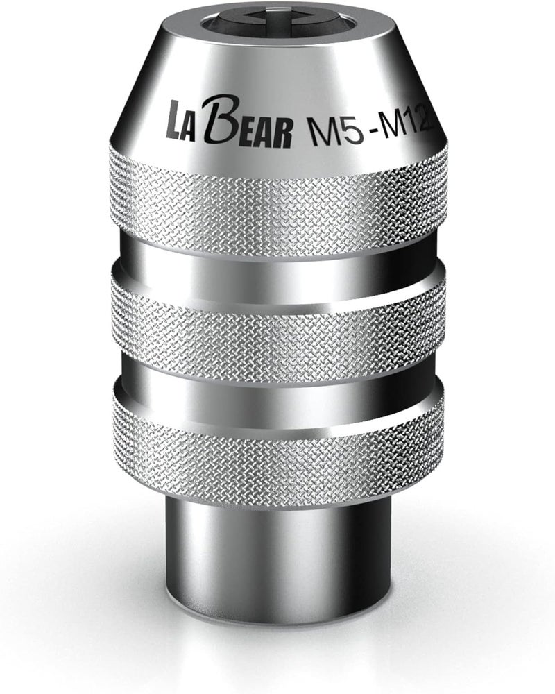 LABEAR 3/8"DR x M5–M12 Interchangeable Adjustable Tap Chuck Adaptor – Heavy-Duty Tap Socket for Hand Tapping - Image 1